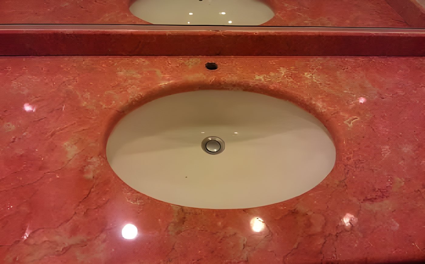 Mermer lavabo tezgahı